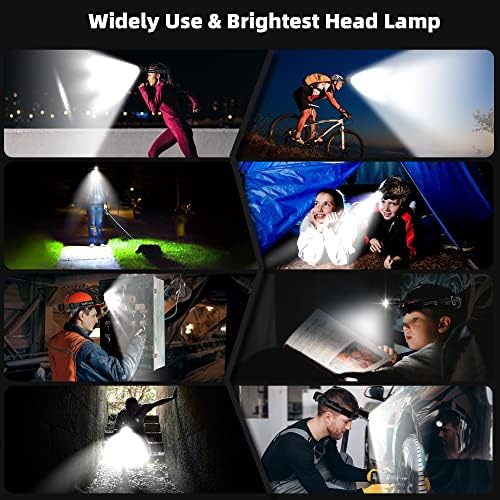 100000 LM LED Headlamp with Induction Function for Camping Hunting
