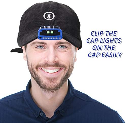 Mudder Cap Lights Rechargeable LED for Camping Fishing