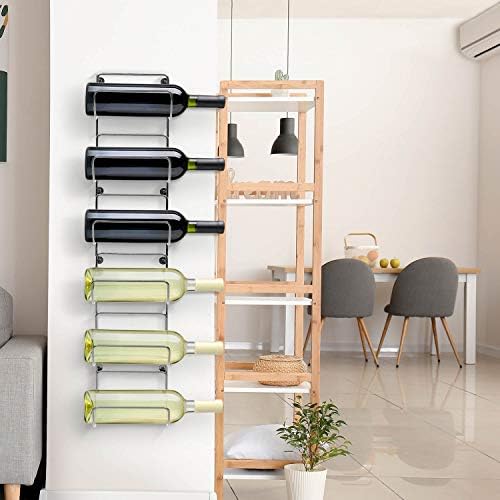 Sorbus 6-Piece Silver Metal Towel Rack Wall-Mounted Storage Organizer