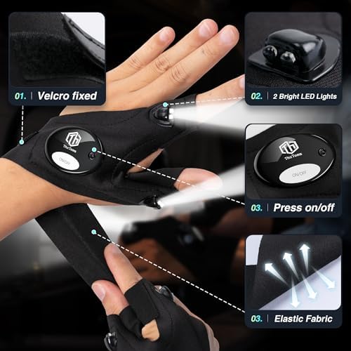 ThxToms LED Flashlight Gloves MJ476
