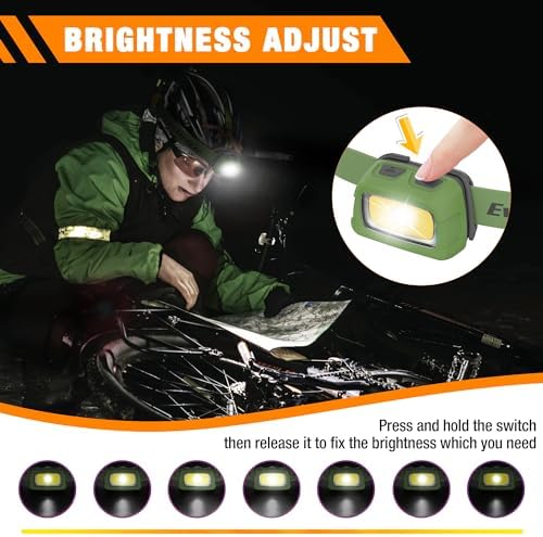 Three-Piece camping LED lights with Rechargeable headlamp for outdoor use