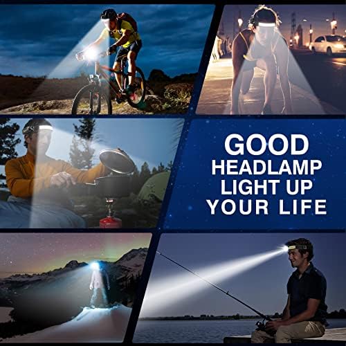 KIDECCE Rechargeable Headlamp 230 wide beam set - 2000 lumens Motion sensor