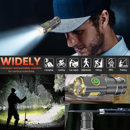 Rechargeable Mini LED Flashlight with 9000 Lumens