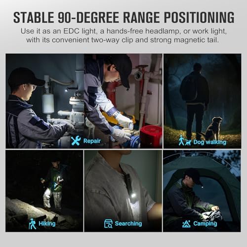 OLIGHT Arkflex Adjustable 1000 Lumens Rechargeable Handheld Flashlight