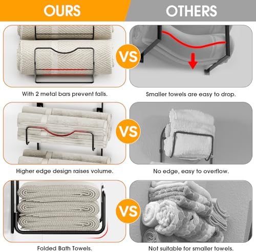 Space-Extending 6-Tier Towel Rack