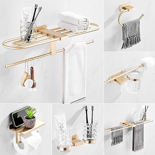 Copper-Ton Towel Rack Space-Saving Bath Towel Organizer