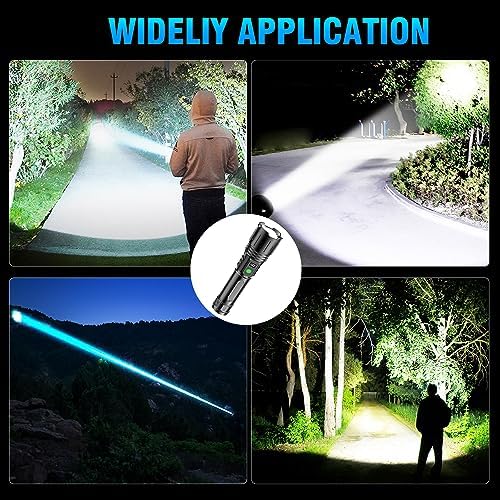 Hoxida 20000 High Lumen Rechargeable LED Flashlight