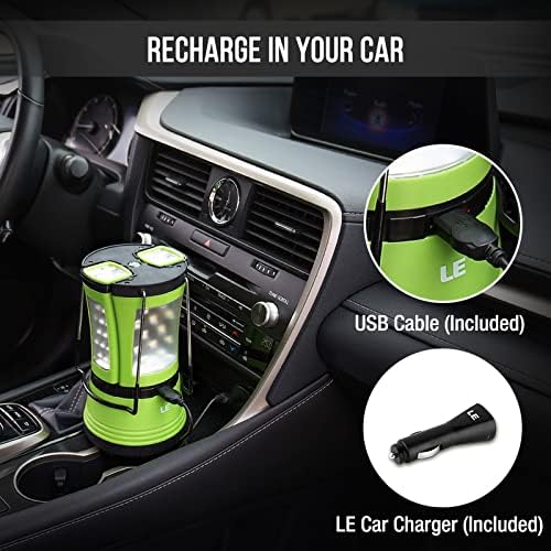 LED Camping Lantern Rechargeable 600LM Detachable Flashlight Camping Essentials