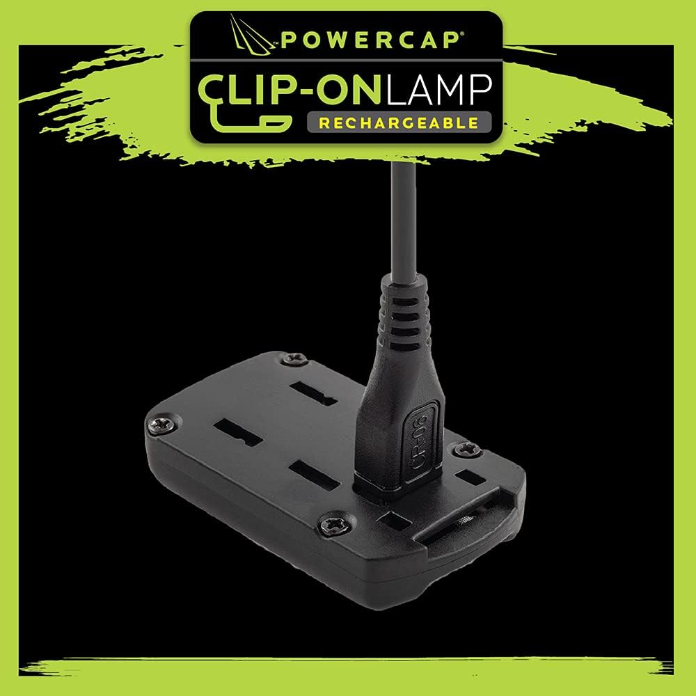 POWERCAP Hat Clip On Lamp - Rechargeable LED Headlamp - Ultra-Bright Hands Free