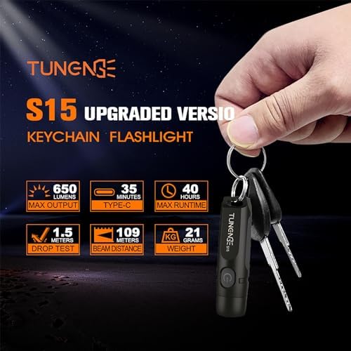 TUNENGES15 Keychain Flashlight
