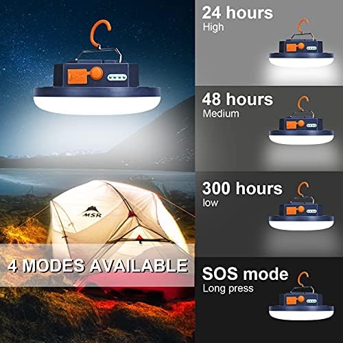 IPX4 Waterproof 4000LM Rechargeable LED Camping Lantern