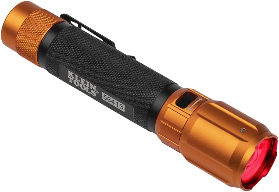 Rechargeable 2-Color LED Flashlight with Holster