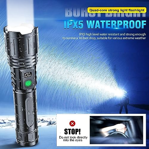 Hoxida 20000 High Lumen Rechargeable LED Flashlight