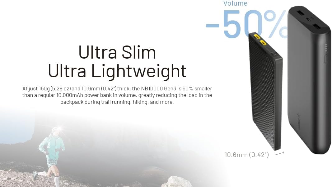 Bright Durable Work Headlamp Nitecore HU2000 Rechargeable Waterproof