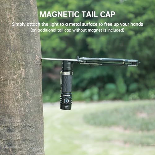 Wurkkos WK03 LED Flashlight - 6 Modes Magnetic Rechargeable Waterproof Camper