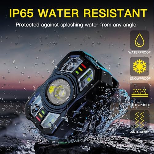 KunHe 4 Pack Headlamp Rechargeable Headlight for Outdoor Use
