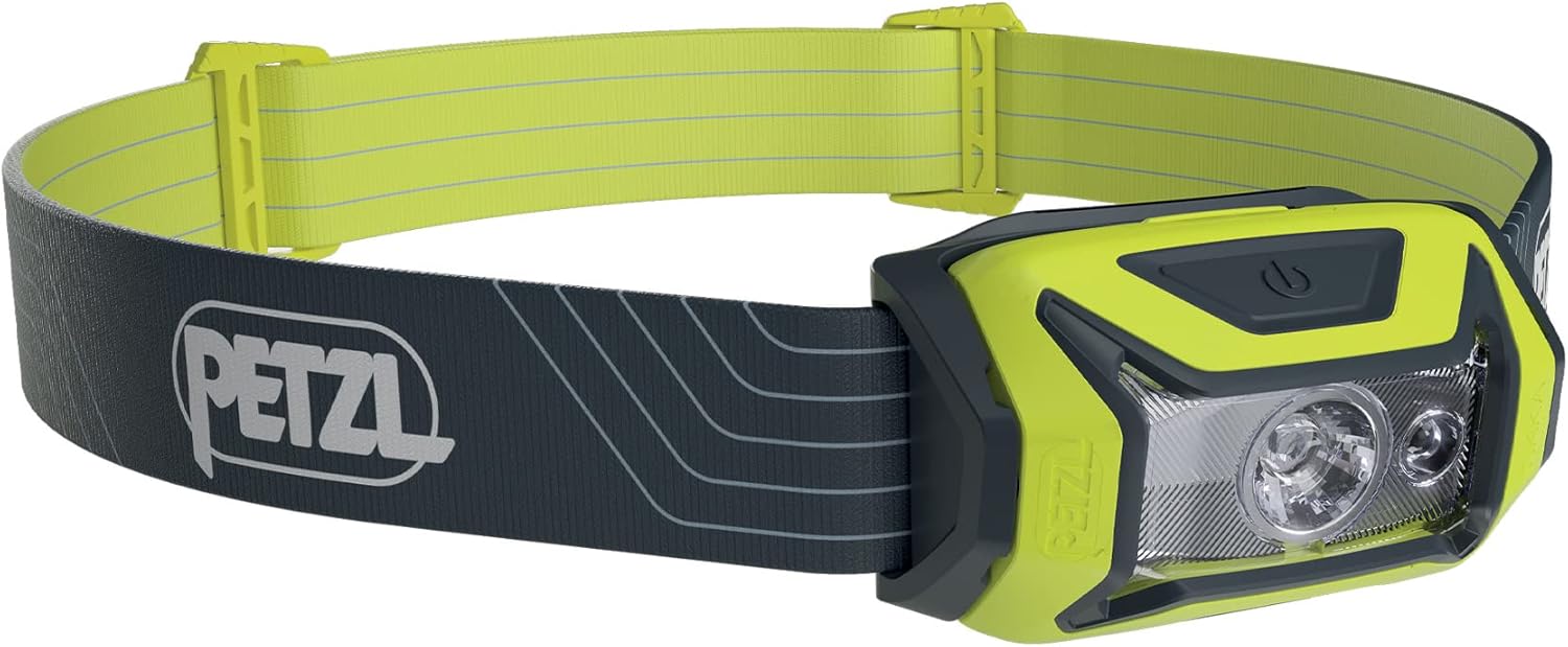 PETZL Tikka Headlamp - 350 Lumen Light with Red Lighting for Hiking Camping