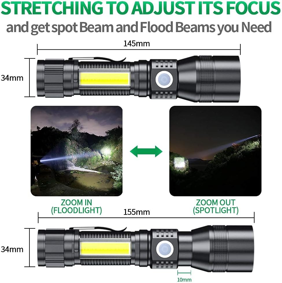 AdamStar Blacklight 3-in-1 Rechargeable Flashlight