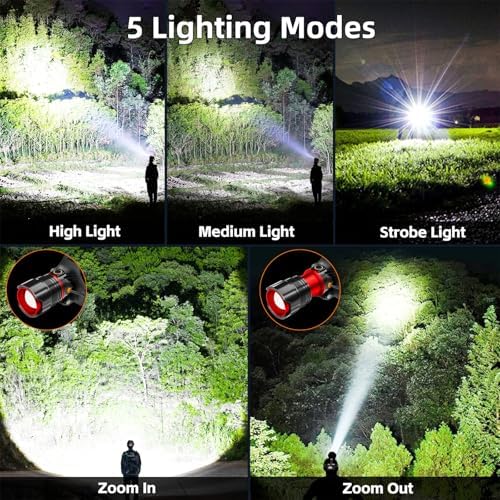 Rechargeable Headlamp with 900000 Lumens