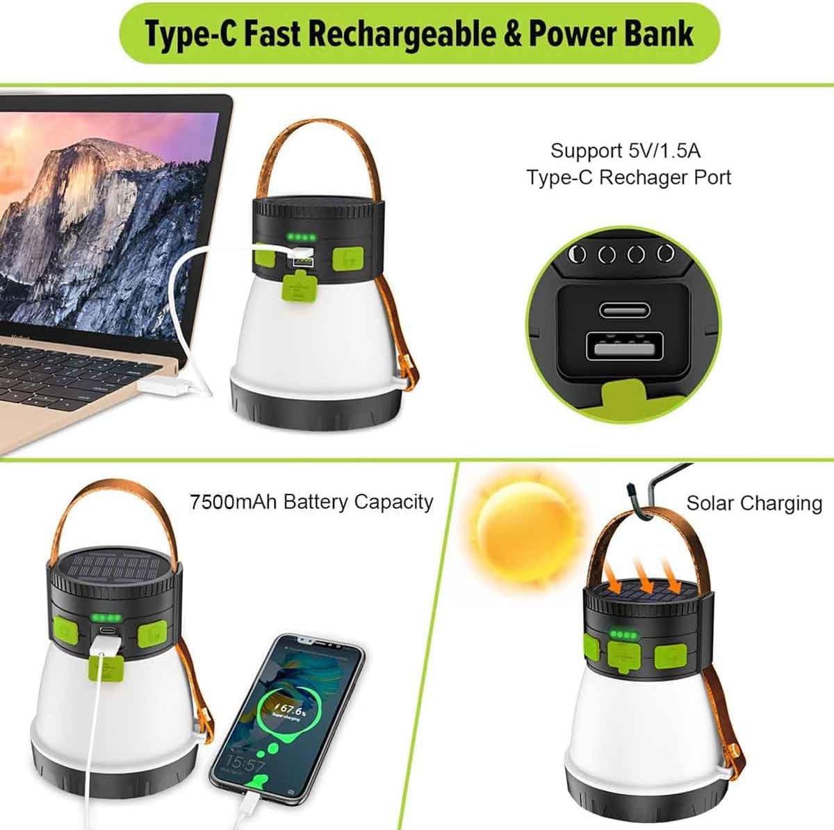 8-in-1 LED Camping Lantern