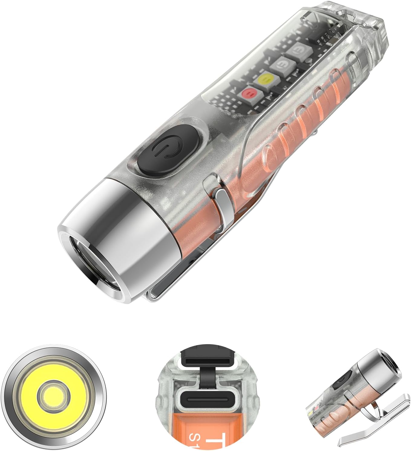 TUNENGE S12Plus Compact Rechargeable Multifunctional Outdoor Flashlight