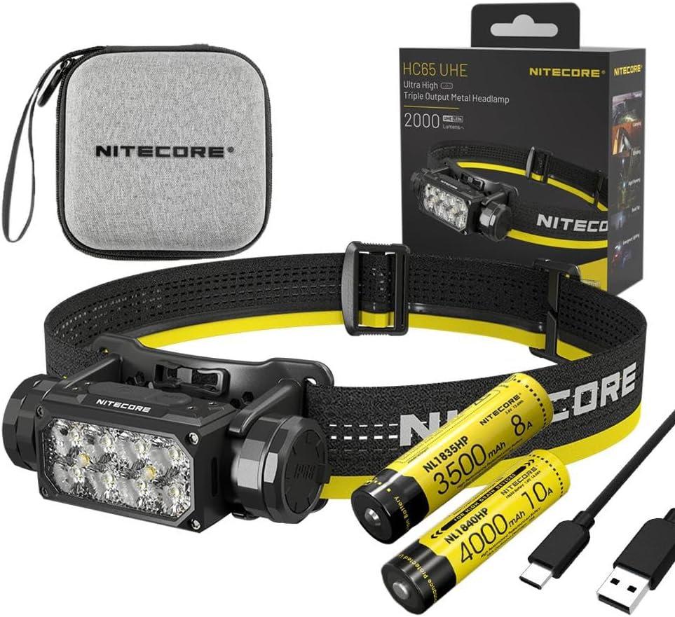 Up to 2000 Lumens Nitecore HC65 UHE