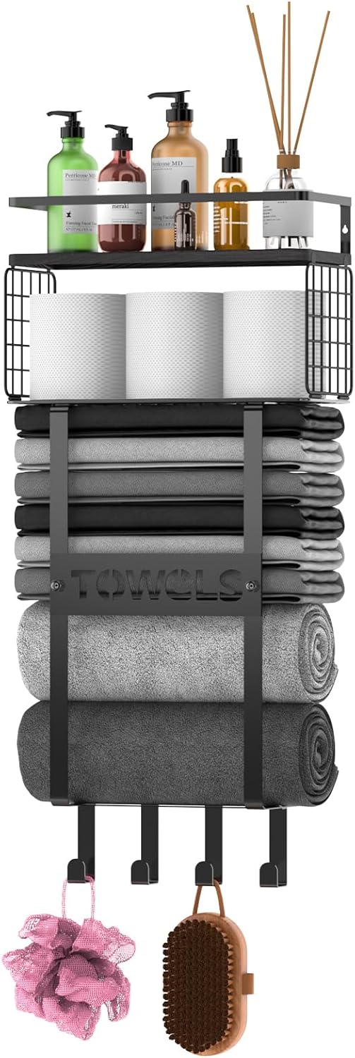 Stylish Towel Rack for Small Bathrooms