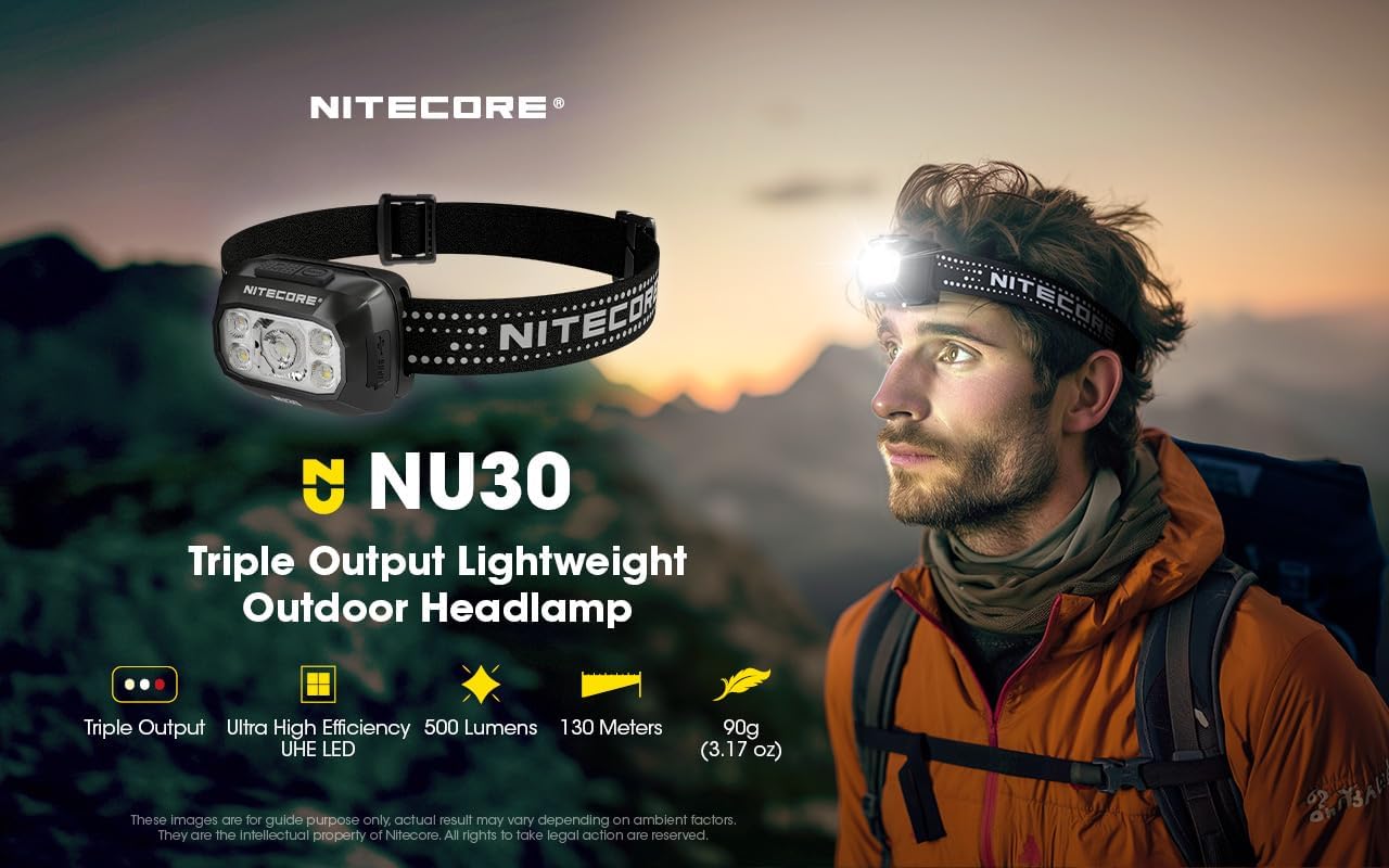 Nitecore NU30 500 Lumen Rechargeable Headlamp