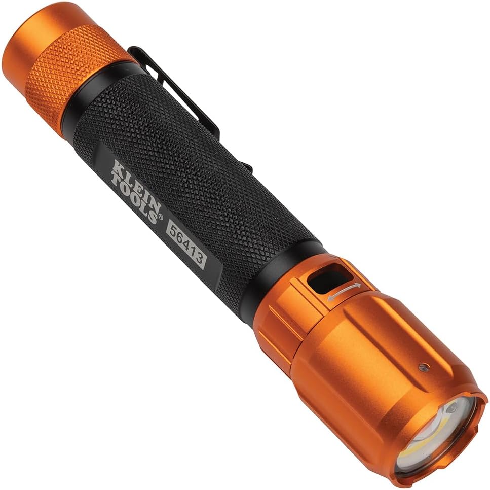 Rechargeable 2-Color LED Flashlight with Holster