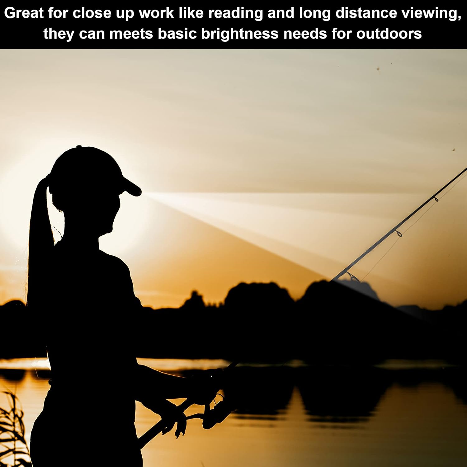 Durable LED Baseball Cap for Camping Fishing - 5 LED Lightweight Headlamp