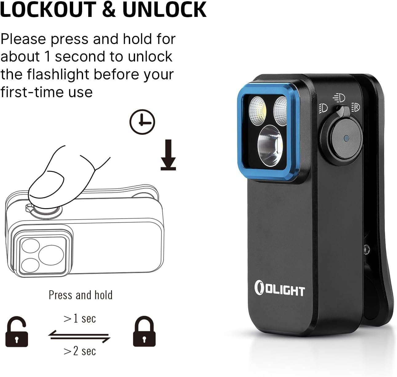 OLIGHT Oclip Pro Clip-On Led Flashlight