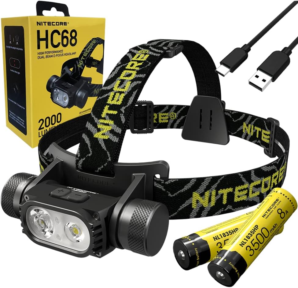 Nitecore Dual Beam Headlamp Powerful Dual Beam 2000 Lumens