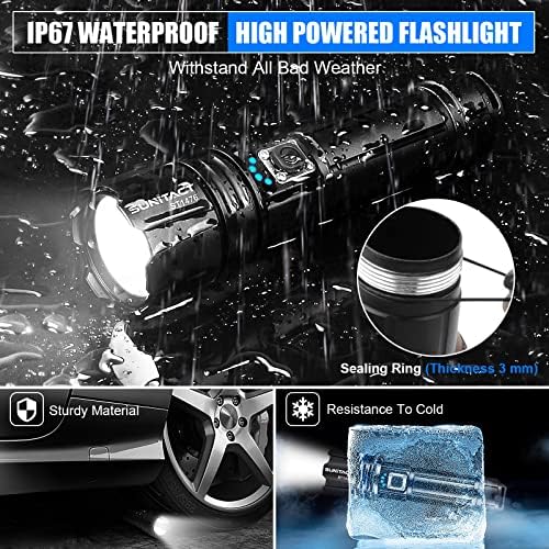 High-Luminosity Rechargeable Flashlight