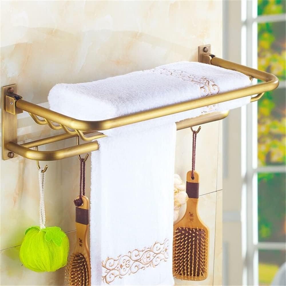 Versatile Wall-Mounted Towel Rack Premium Brass Durable Stylish for Bathroom Beyond