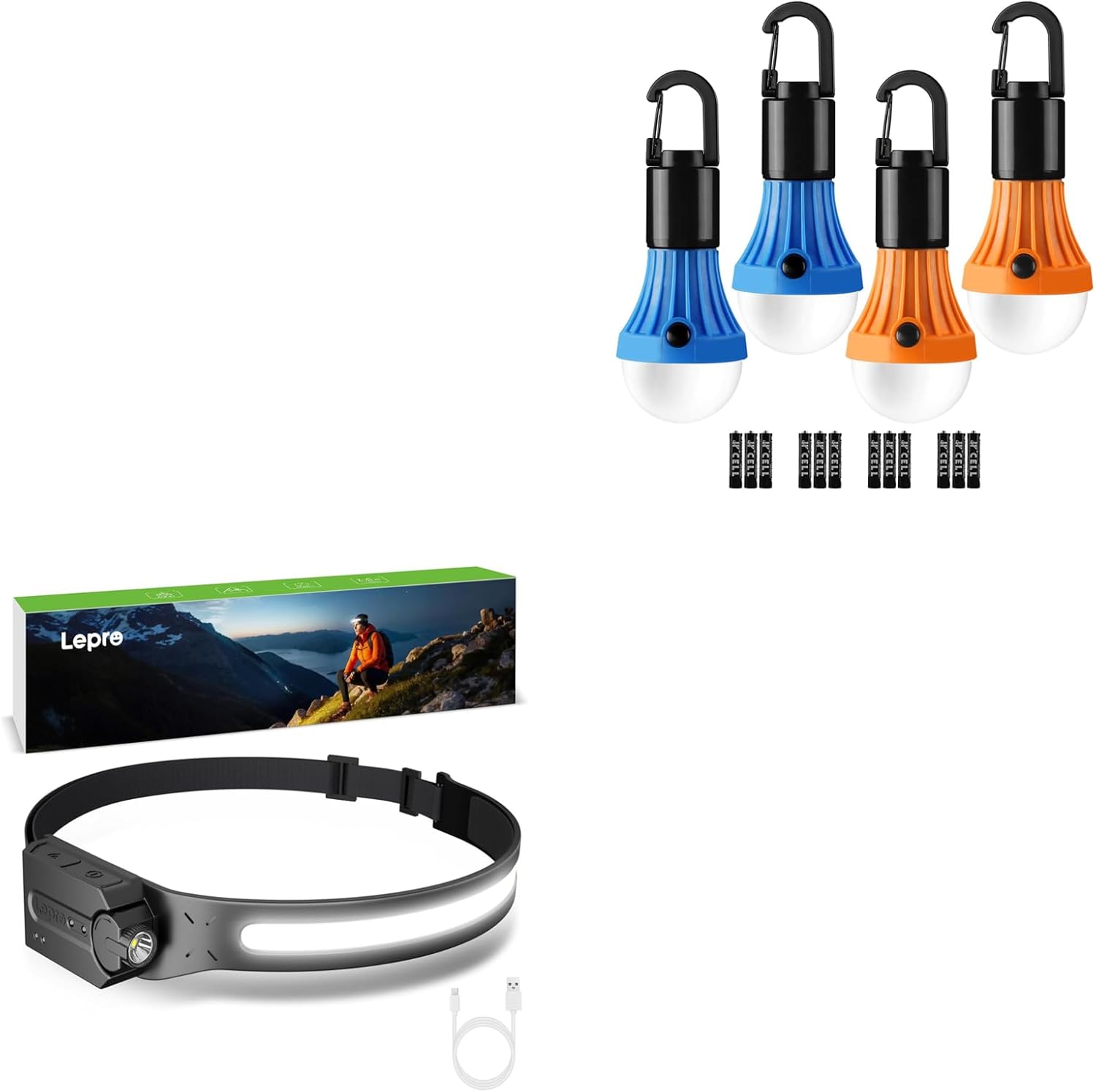 Compact Hanging Tent Light Bulbs for Camping
