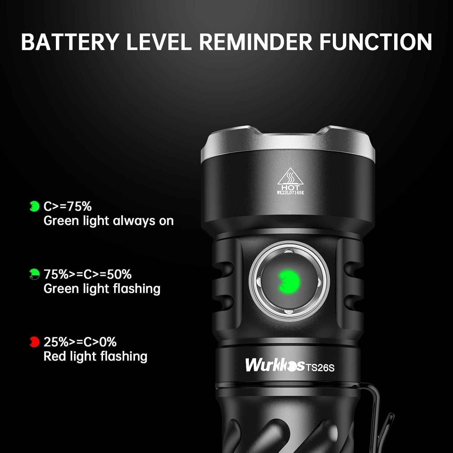 Wurkkos TS26S Small Powerful Flashlight