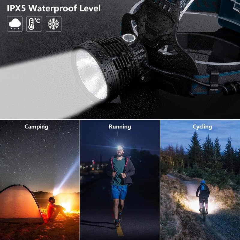 90Adjustable 90000 Lumen LED Headlamp