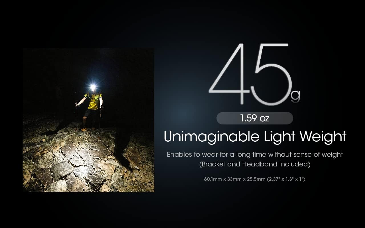 Nitecore NU25 Bright Durable Headlamp for Hiking Backpacking