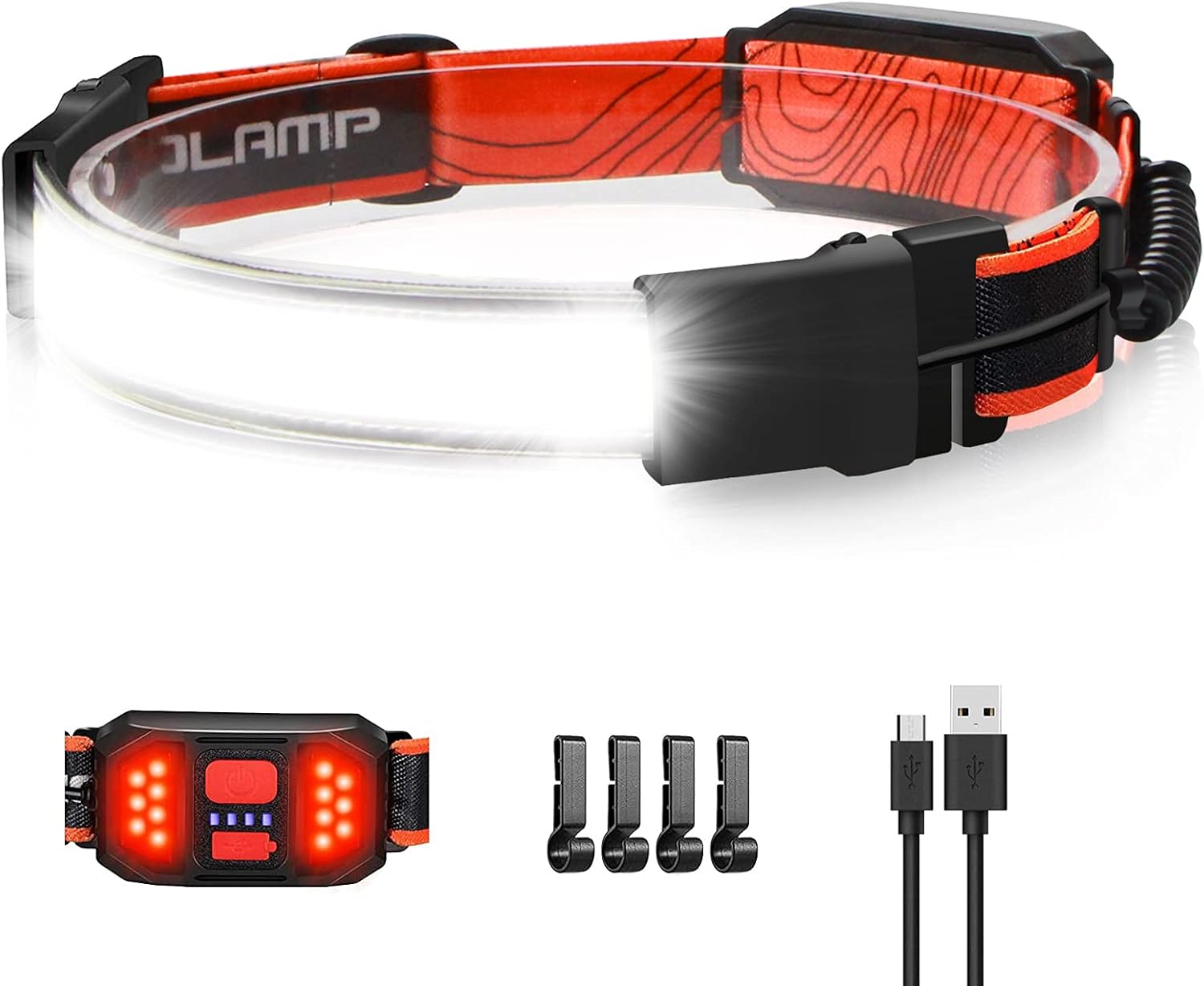 Bright Durable 1000 Lumens Headlamp for Hiking Camping