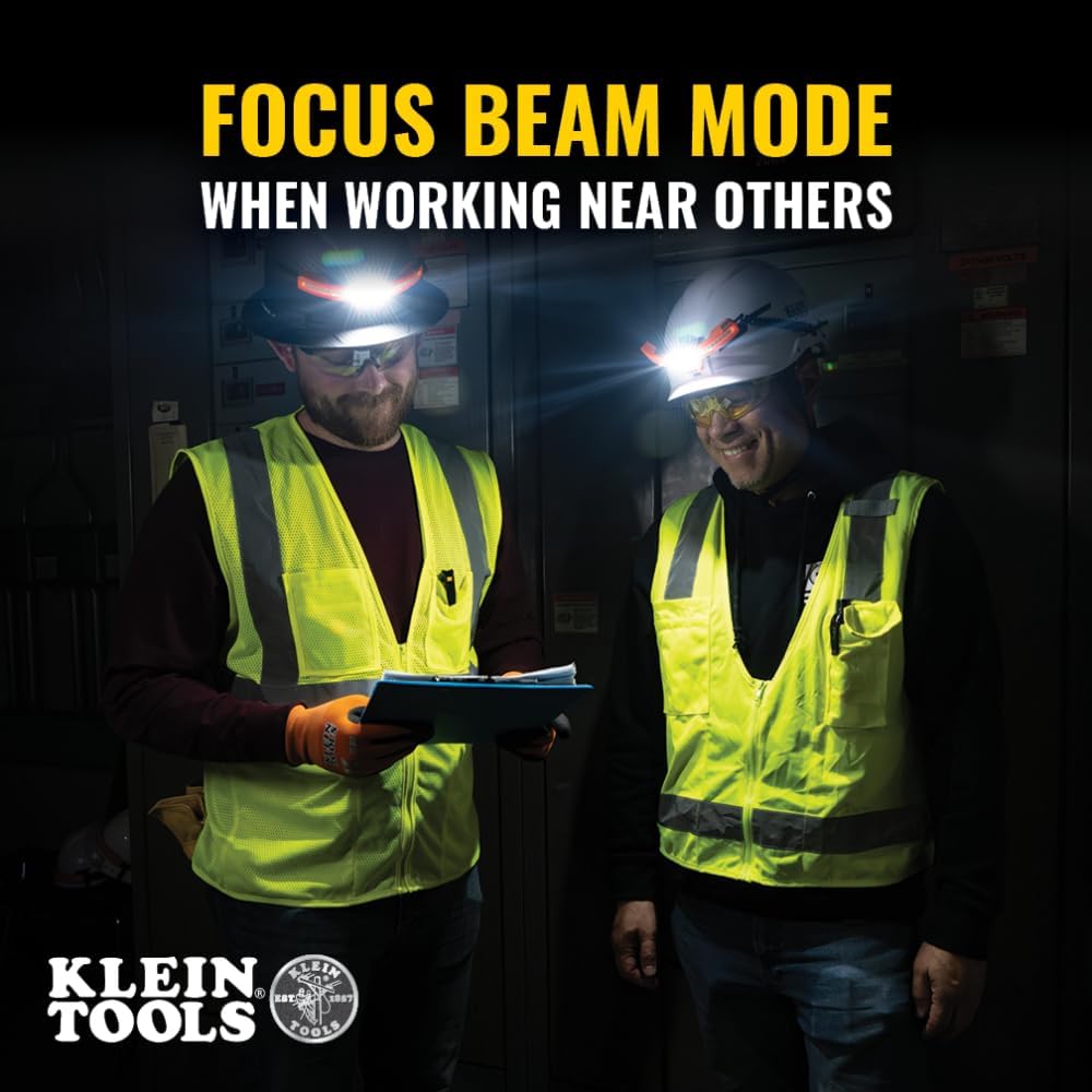 Klein Tools KHH56308 Rechargeable LED Wide-Beam Handheld Headlamp
