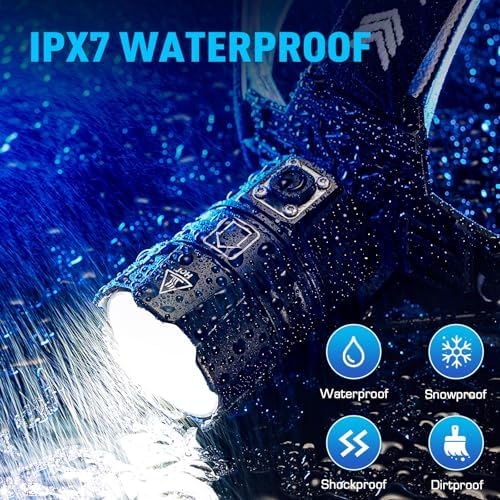 Bright Durable Headlamp with 5 Modes IPX7 Weather Resistance