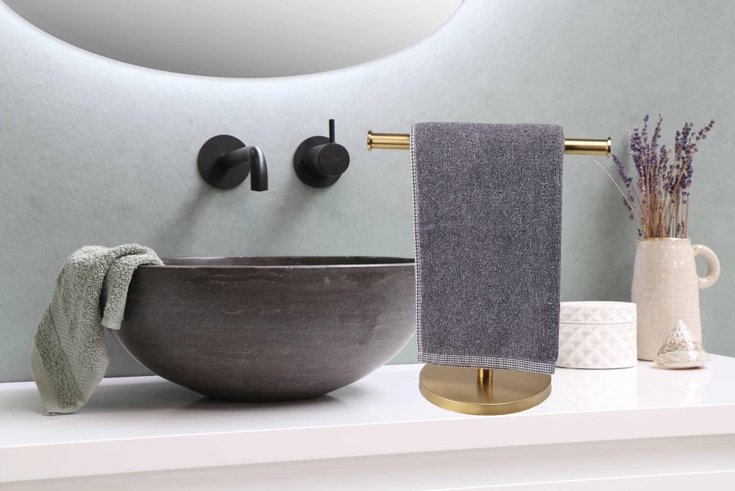 Sturdy Stainless Steel Towel Holder Stand for Bathrooms