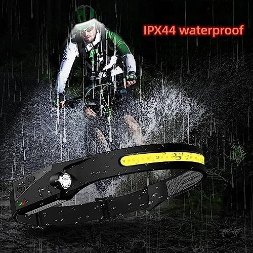 230 Degree 5Mode Hands Free Rechargeable LED Headlamp for Camping Running