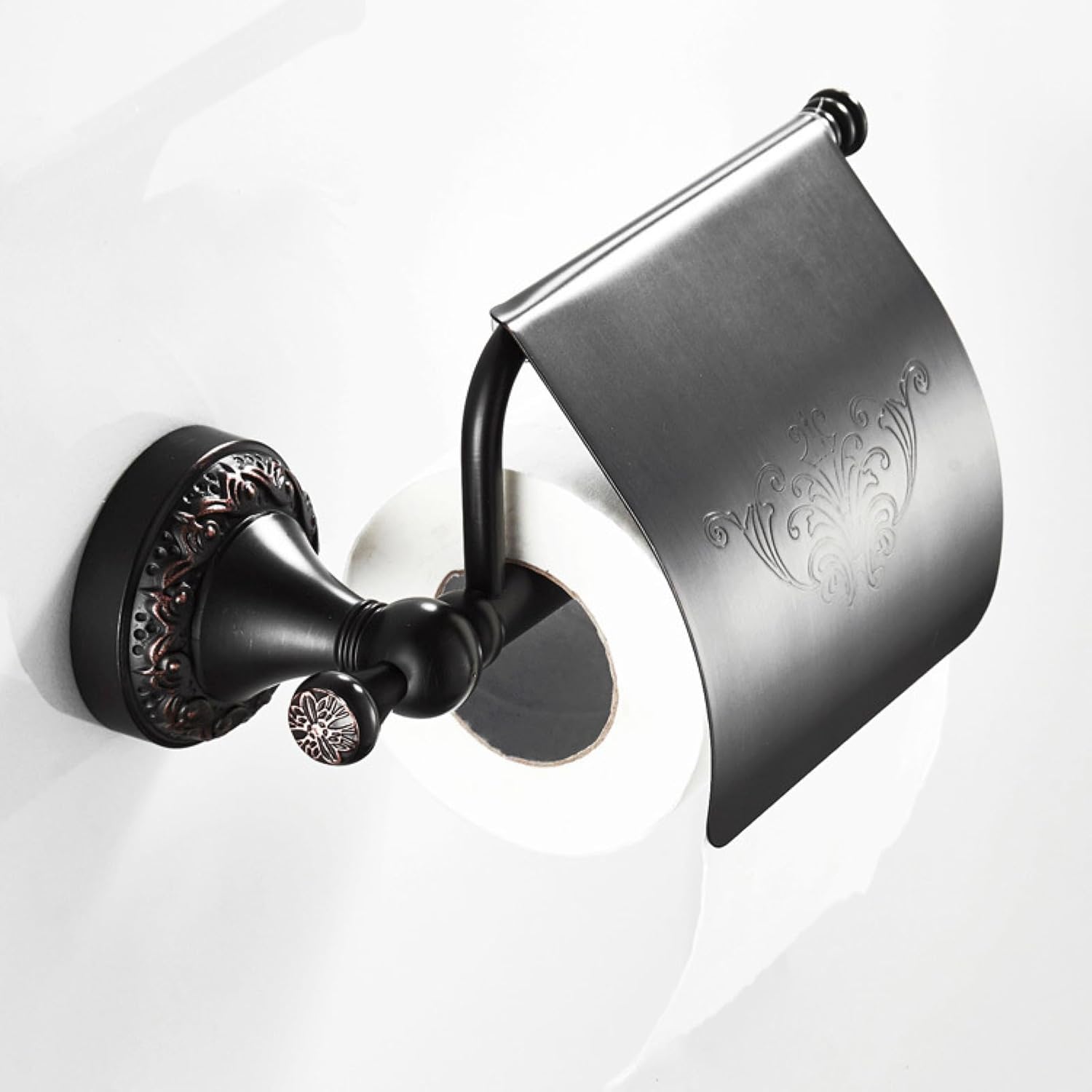 Stylish Black Danube Copper Towel Rack Space-Saving Bathroom hardware