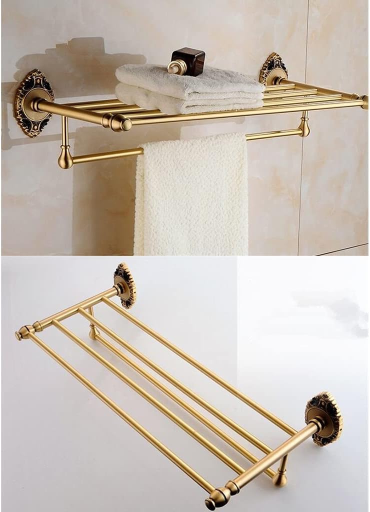Antique Brass Towel Rack