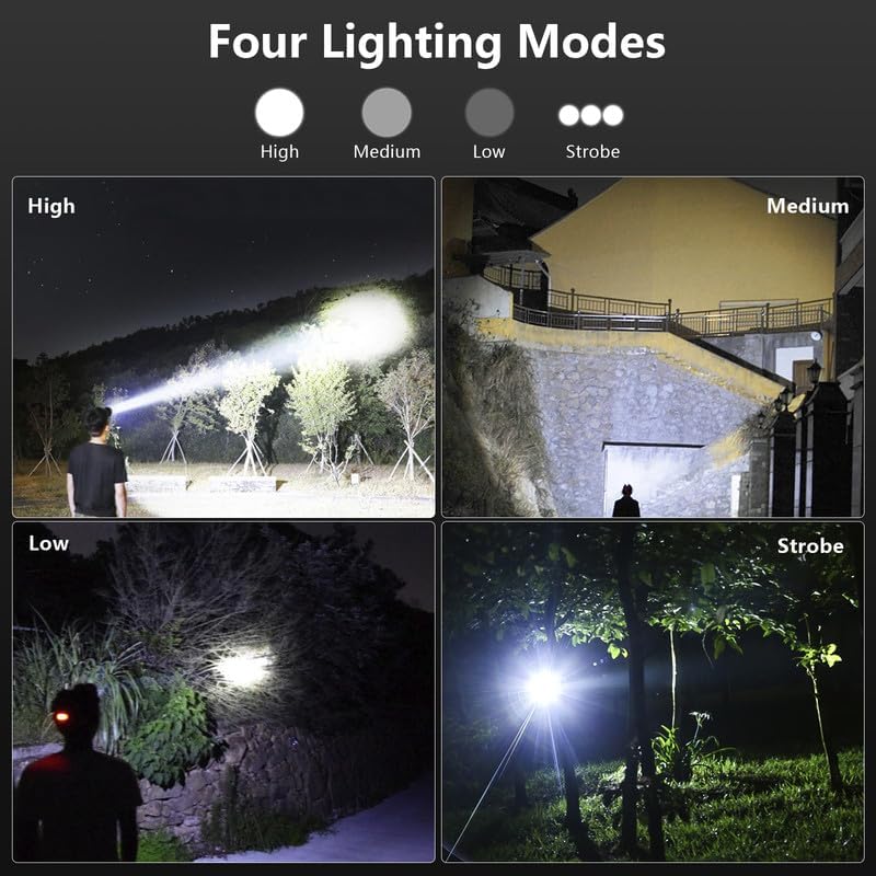 90Adjustable 90000 Lumen LED Headlamp