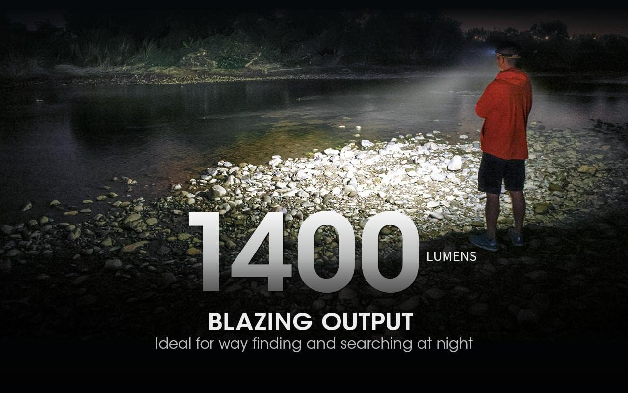 Nitecore NU43 - 1400 Lumens Eco-Sensa USB-C Rechargeable Headlamp