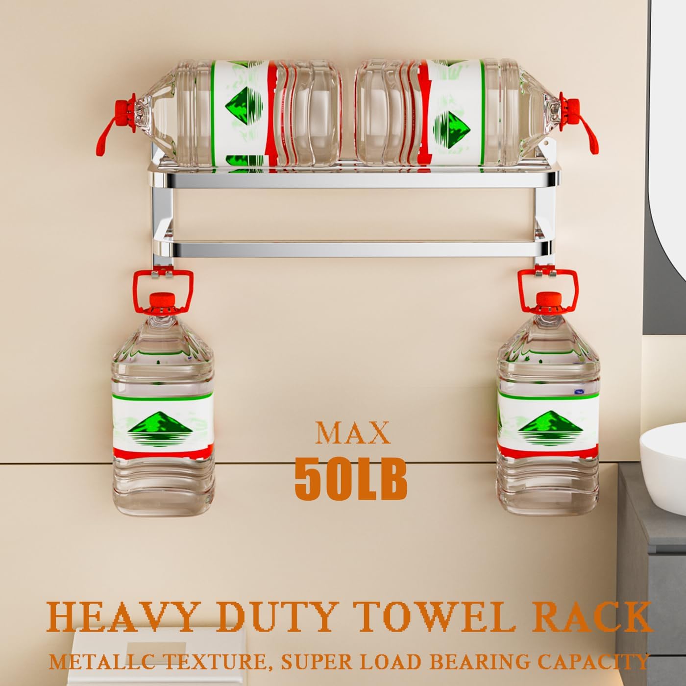 Bow Down NICETAKU Stainless Steel Towel Rack 23inch for Bathroom