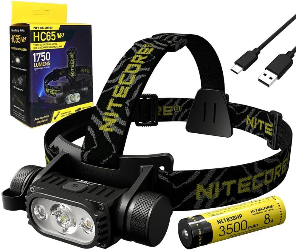 Nitecore HC65 V2 Rechargeable Headlamp - 1750 Lumens