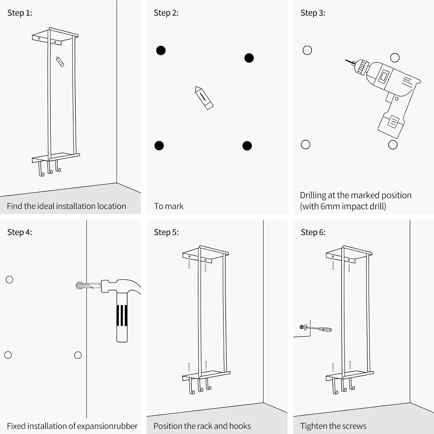 StylishToArray Wall-Mounted Towel Rack Space-Saving Modern Design